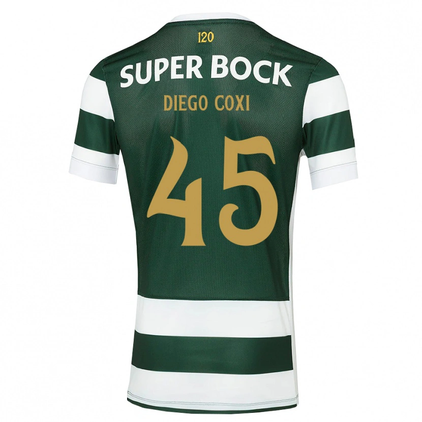 Danxen Børn Diego Coxi #45 Mørkskifergrå Hvid Hjemmebane Spillertrøjer 2026/27 Trøje T-Shirt