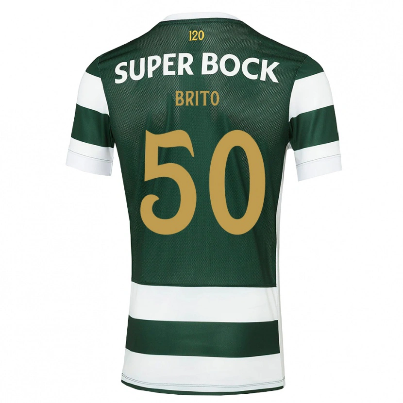 Danxen Børn Alexandre Brito #50 Mørkskifergrå Hvid Hjemmebane Spillertrøjer 2026/27 Trøje T-Shirt