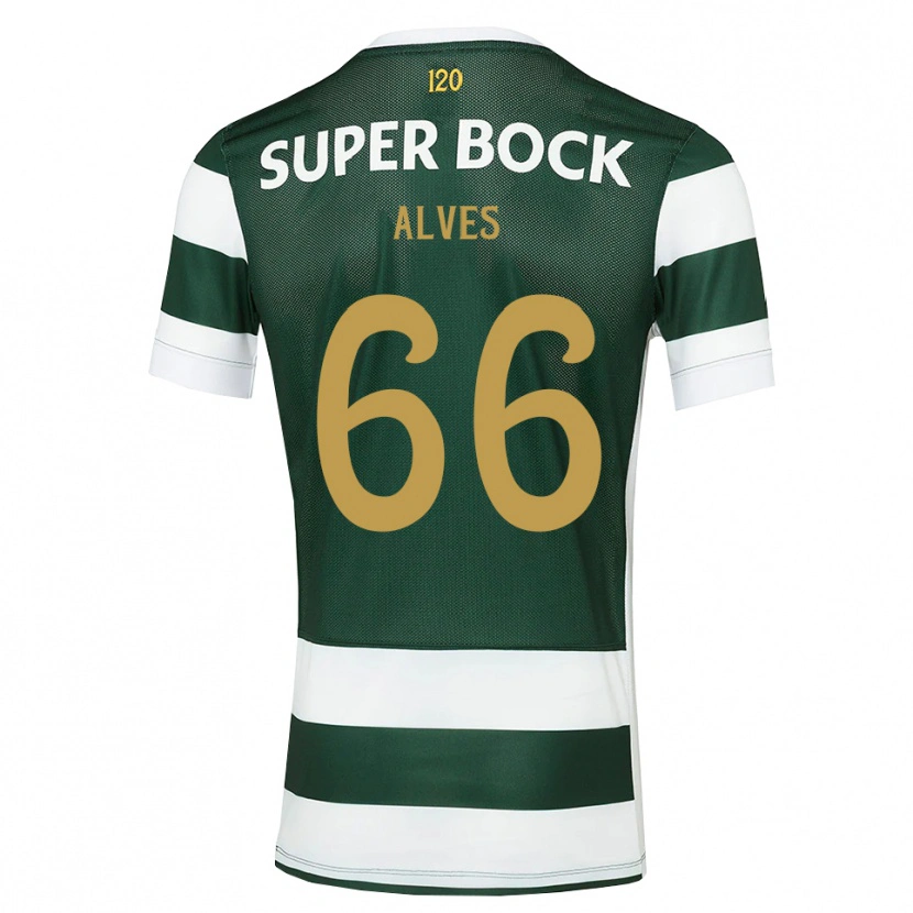 Danxen Børn Miguel Alves #66 Mørkskifergrå Hvid Hjemmebane Spillertrøjer 2026/27 Trøje T-Shirt