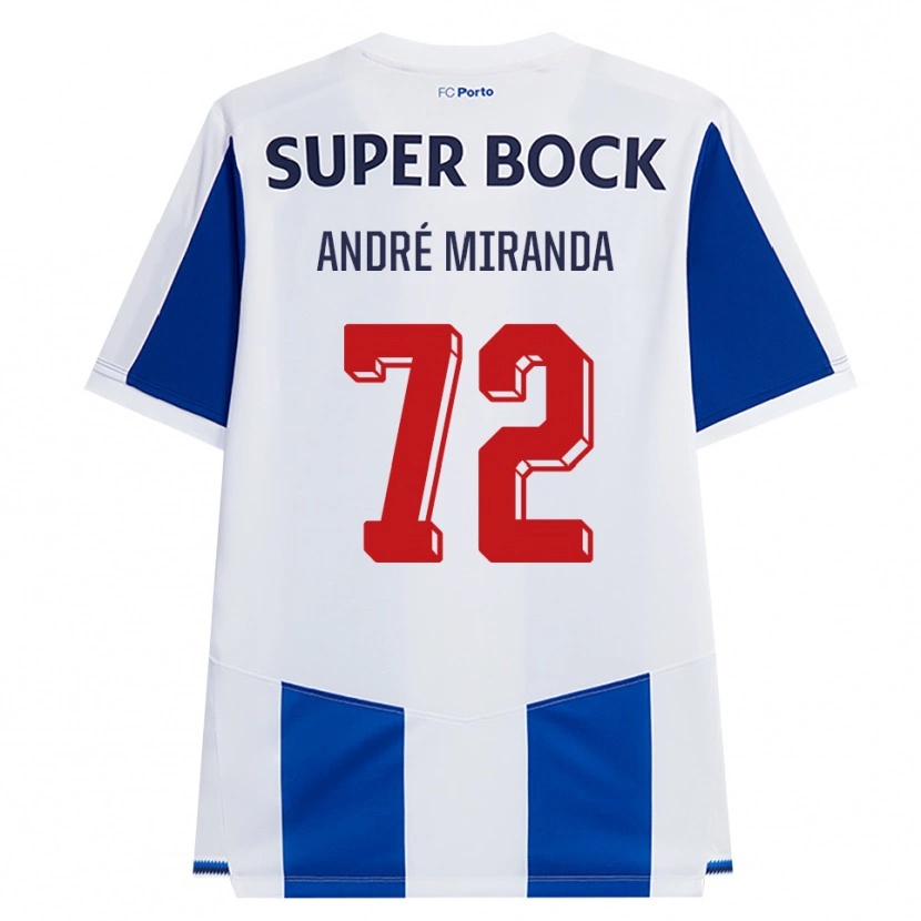 Danxen Børn André Miranda #72 Blå Hvid Rød Hjemmebane Spillertrøjer 2026/27 Trøje T-Shirt