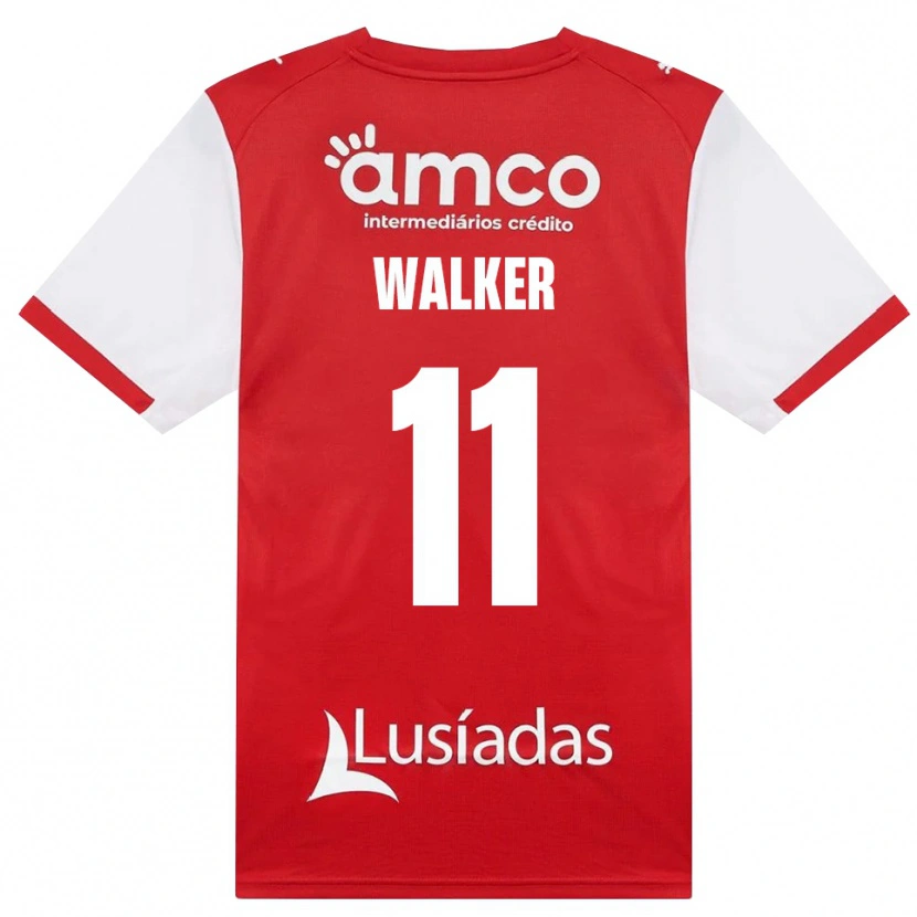 Danxen Børn Ellie Walker #11 Hvid Rød Sort Hjemmebane Spillertrøjer 2026/27 Trøje T-Shirt