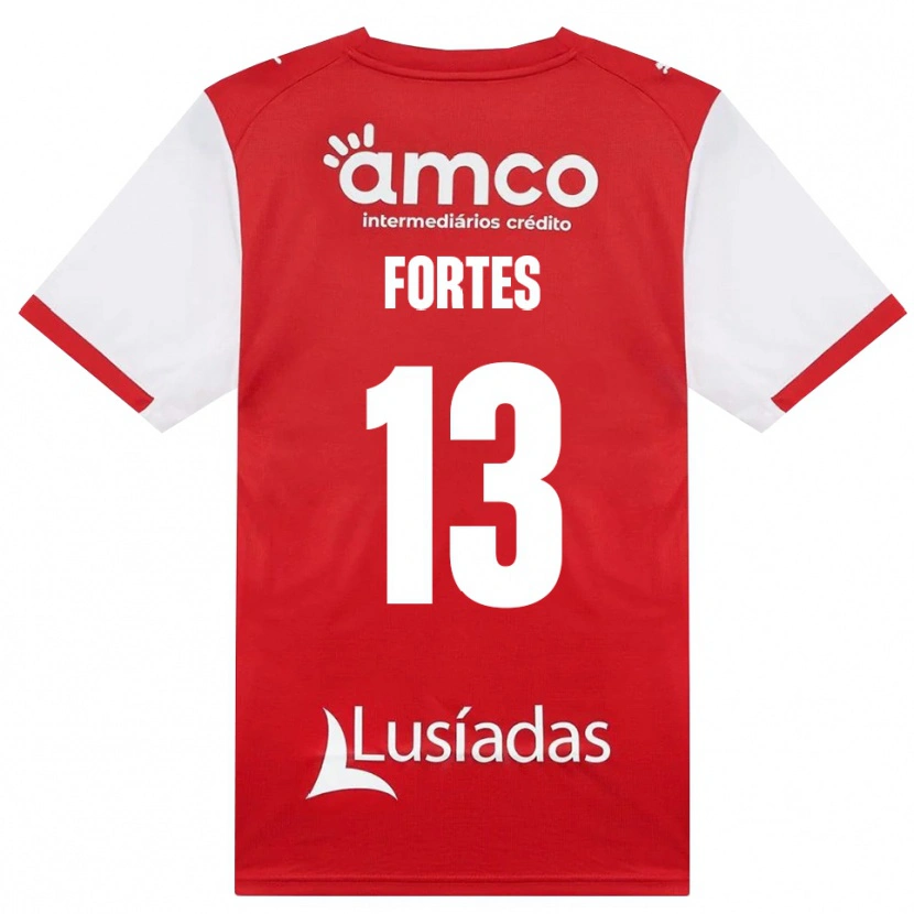 Danxen Børn Melany Fortes #13 Hvid Rød Sort Hjemmebane Spillertrøjer 2026/27 Trøje T-Shirt
