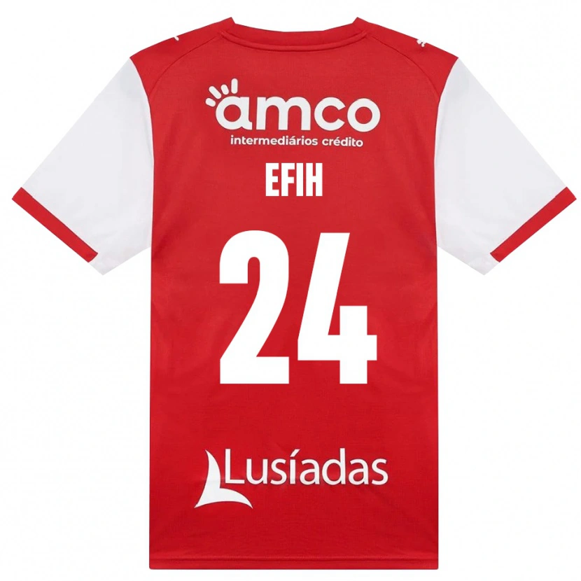 Danxen Børn Peace Efih #24 Hvid Rød Sort Hjemmebane Spillertrøjer 2026/27 Trøje T-Shirt