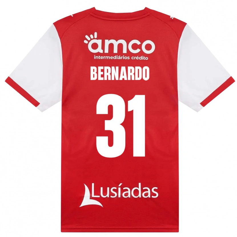 Danxen Børn Bernardo Caltabiano Parise Fontes #31 Hvid Rød Sort Hjemmebane Spillertrøjer 2026/27 Trøje T-Shirt