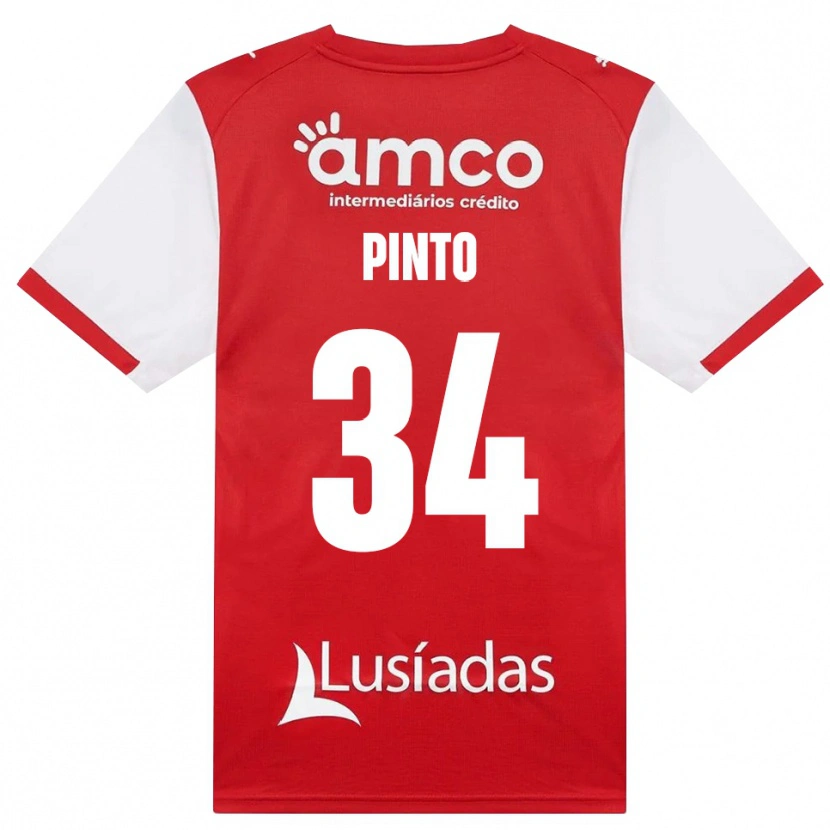 Danxen Børn Ana Pinto #34 Hvid Rød Sort Hjemmebane Spillertrøjer 2026/27 Trøje T-Shirt