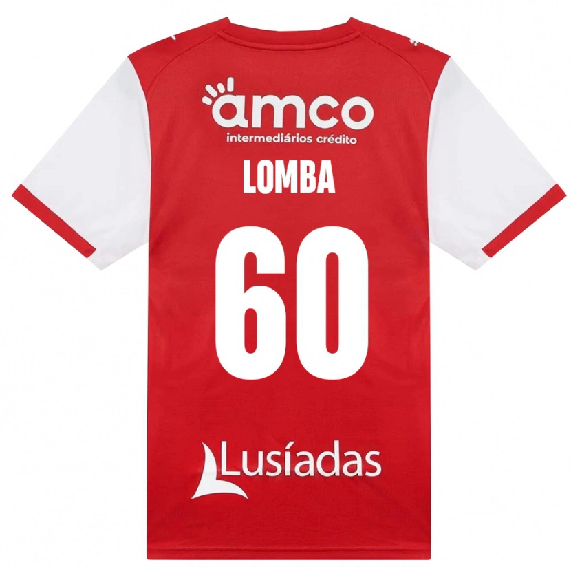 Danxen Børn João Lomba #60 Hvid Rød Sort Hjemmebane Spillertrøjer 2026/27 Trøje T-Shirt