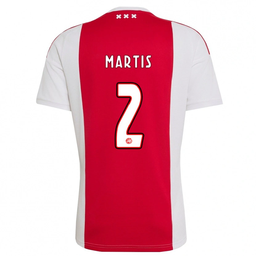 Danxen Børn Ky-An Martis #2 Rød Hvid Gul Hjemmebane Spillertrøjer 2026/27 Trøje T-Shirt