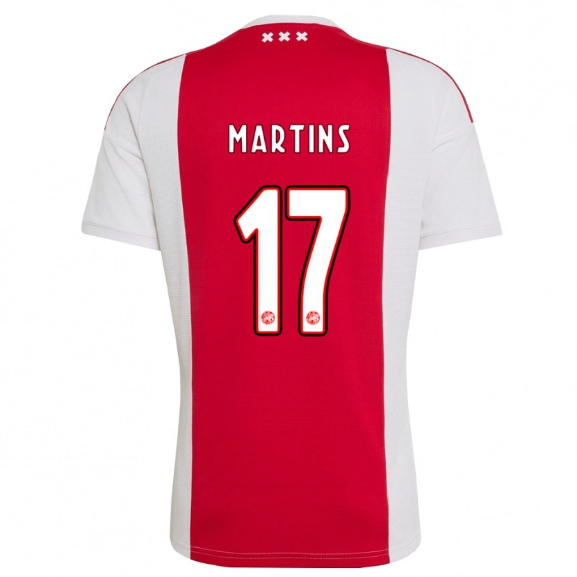 Danxen Børn Lilinho Martins #17 Rød Hvid Gul Hjemmebane Spillertrøjer 2026/27 Trøje T-Shirt