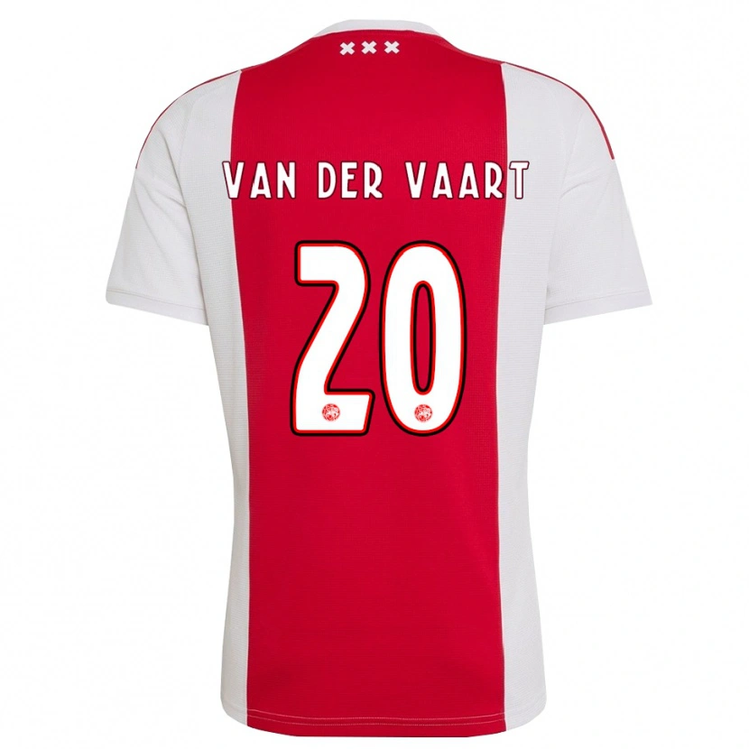 Danxen Børn Damian Van Der Vaart #20 Rød Hvid Gul Hjemmebane Spillertrøjer 2026/27 Trøje T-Shirt