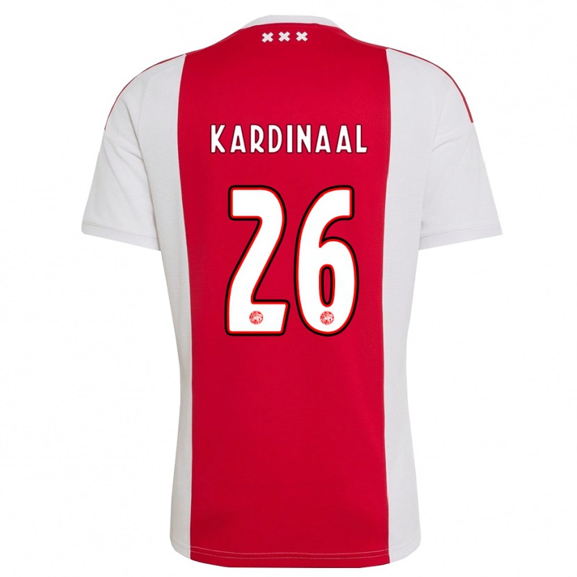 Danxen Børn Isa Kardinaal #26 Rød Hvid Gul Hjemmebane Spillertrøjer 2026/27 Trøje T-Shirt