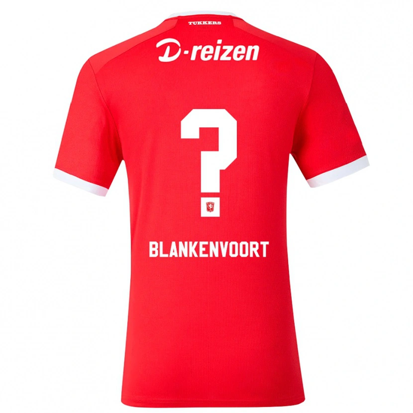 Danxen Børn Rens Blankenvoort #0 Rød Hvid Hjemmebane Spillertrøjer 2026/27 Trøje T-Shirt