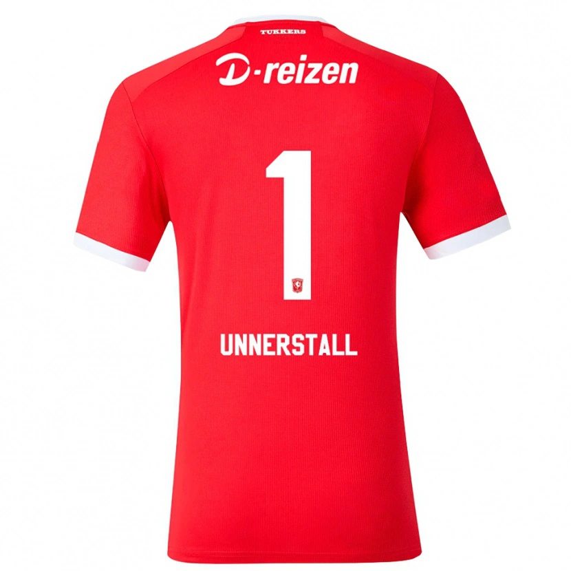Danxen Børn Lars Unnerstall #1 Rød Hvid Hjemmebane Spillertrøjer 2026/27 Trøje T-Shirt