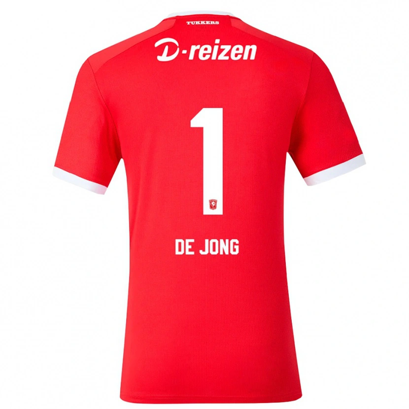 Danxen Børn Danielle De Jong #1 Rød Hvid Hjemmebane Spillertrøjer 2026/27 Trøje T-Shirt