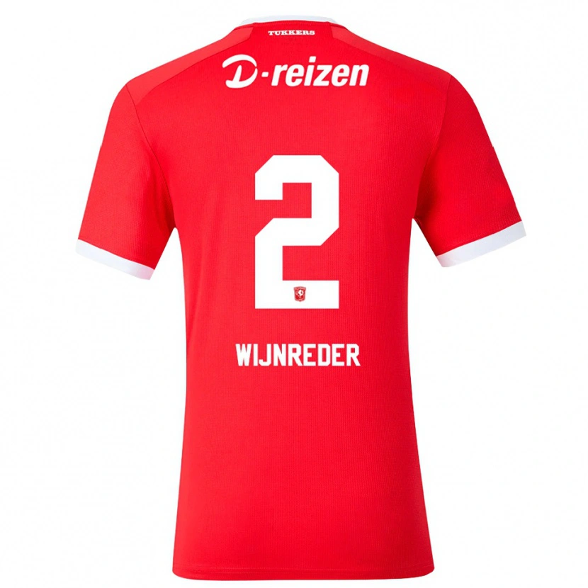 Danxen Børn Jeppe Wijnreder #2 Rød Hvid Hjemmebane Spillertrøjer 2026/27 Trøje T-Shirt