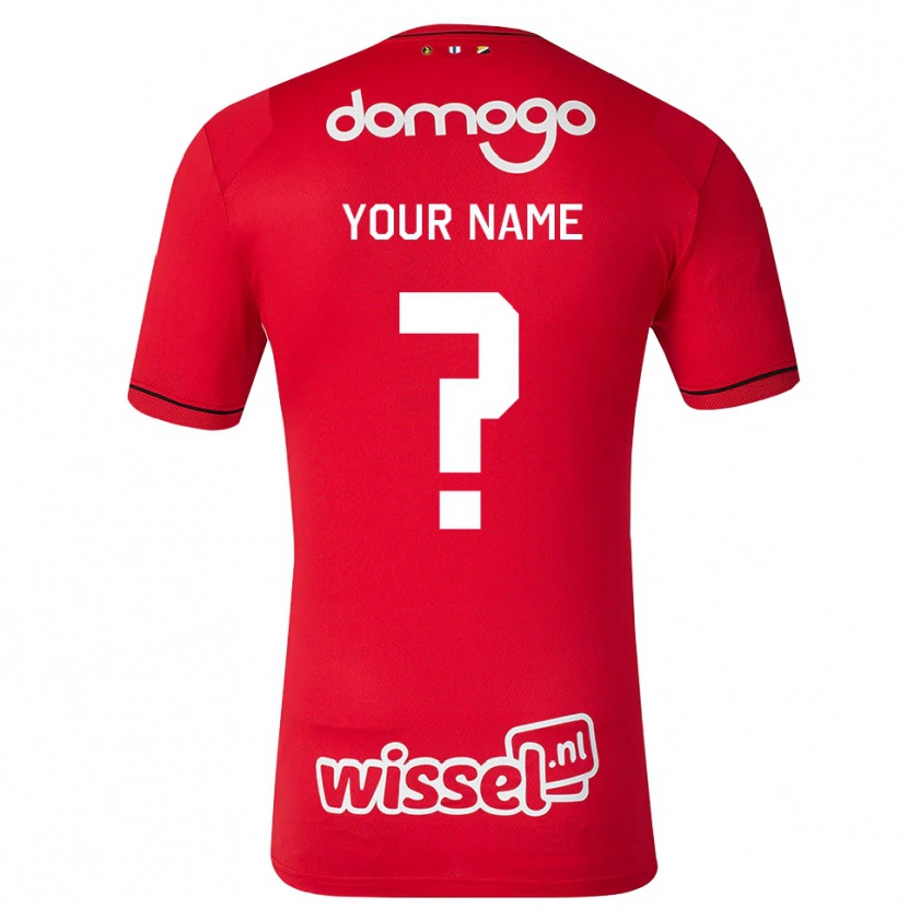Danxen Børn Dit Navn #0 Rød Hvid Sort Hjemmebane Spillertrøjer 2026/27 Trøje T-Shirt