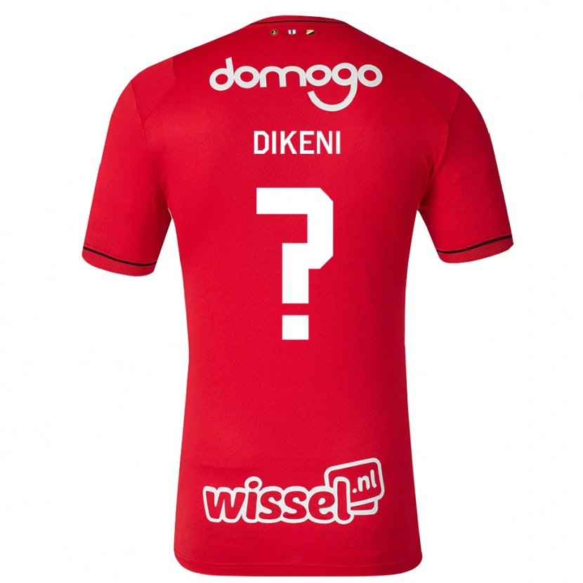 Danxen Børn Youssif Dikeni #0 Rød Hvid Sort Hjemmebane Spillertrøjer 2026/27 Trøje T-Shirt