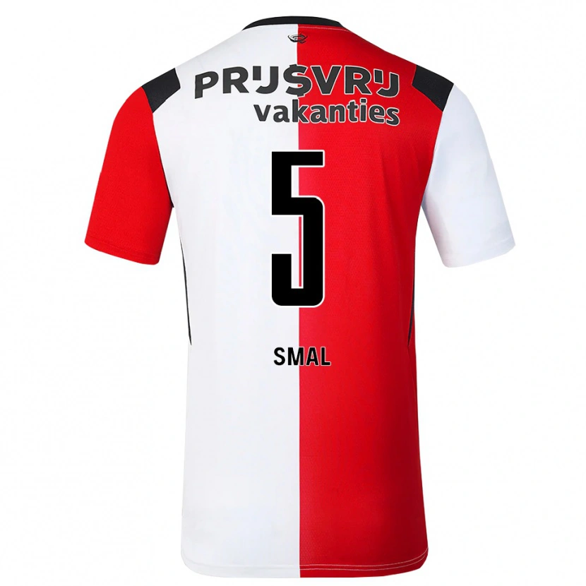 Danxen Børn Gijs Smal #5 Rød Hvid Sort Hjemmebane Spillertrøjer 2026/27 Trøje T-Shirt