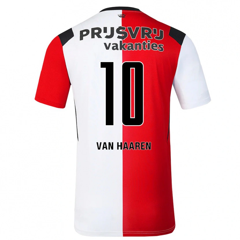 Danxen Børn Ricky Van Haaren #10 Rød Hvid Sort Hjemmebane Spillertrøjer 2026/27 Trøje T-Shirt