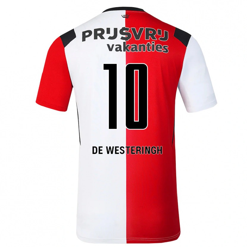 Danxen Børn Kirsten Van De Westeringh #10 Rød Hvid Sort Hjemmebane Spillertrøjer 2026/27 Trøje T-Shirt
