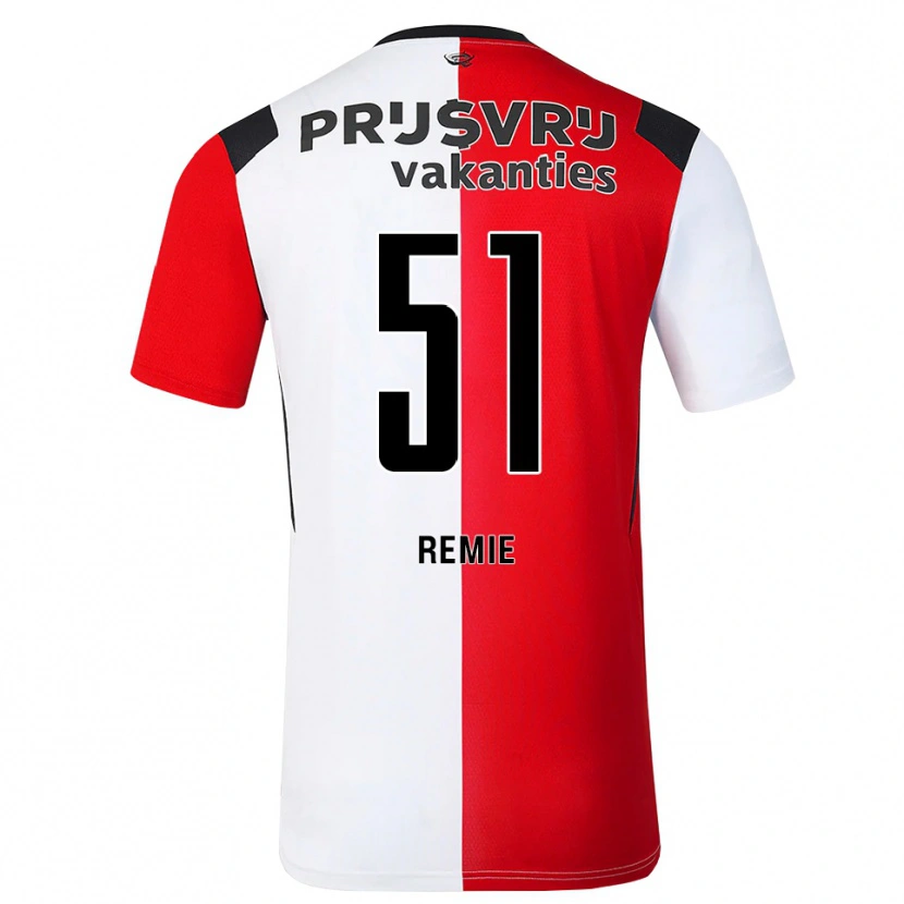 Danxen Børn Devin Remie #51 Rød Hvid Sort Hjemmebane Spillertrøjer 2026/27 Trøje T-Shirt