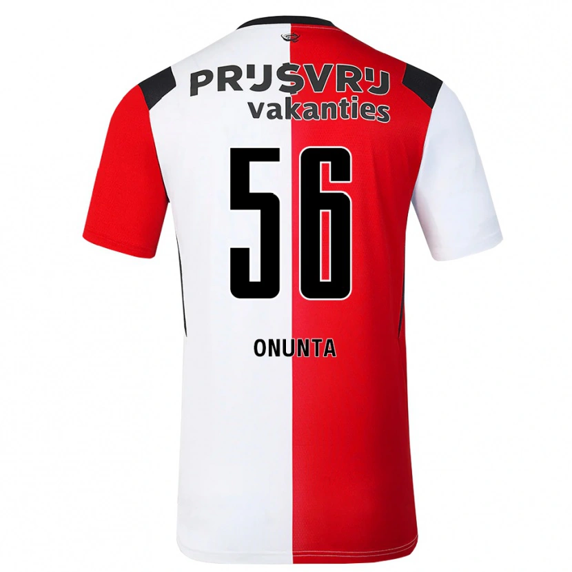 Danxen Børn Izu Onunta #56 Rød Hvid Sort Hjemmebane Spillertrøjer 2026/27 Trøje T-Shirt