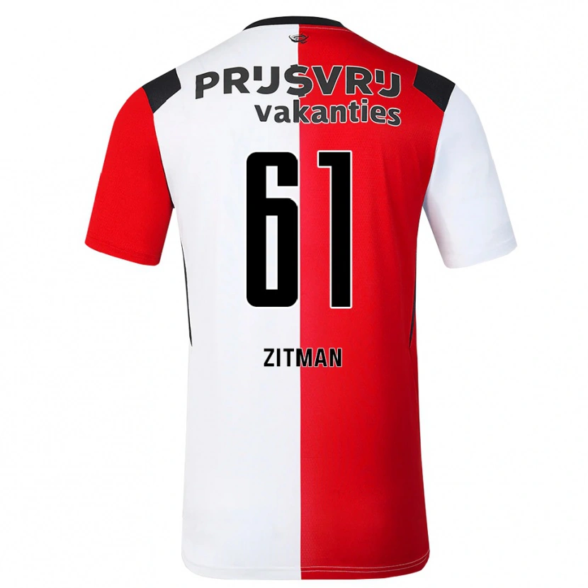 Danxen Børn Sven Zitman #61 Rød Hvid Sort Hjemmebane Spillertrøjer 2026/27 Trøje T-Shirt