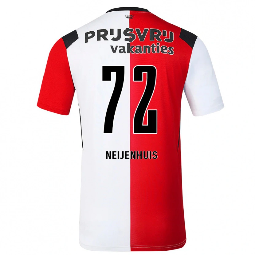 Danxen Børn Kelvin Neijenhuis #72 Rød Hvid Sort Hjemmebane Spillertrøjer 2026/27 Trøje T-Shirt