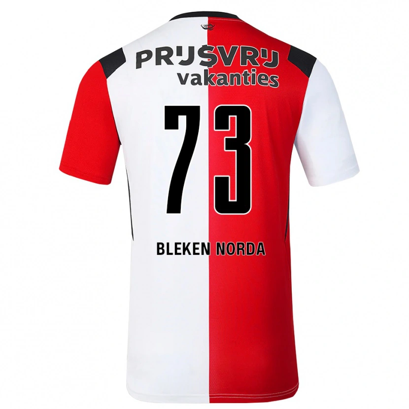 Danxen Børn Haakon Bleken Norda #73 Rød Hvid Sort Hjemmebane Spillertrøjer 2026/27 Trøje T-Shirt