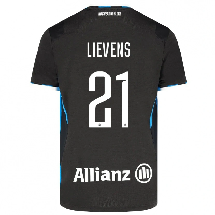 Danxen Børn Caitlin Lievens #21 Sort Rød Blå Hjemmebane Spillertrøjer 2026/27 Trøje T-Shirt
