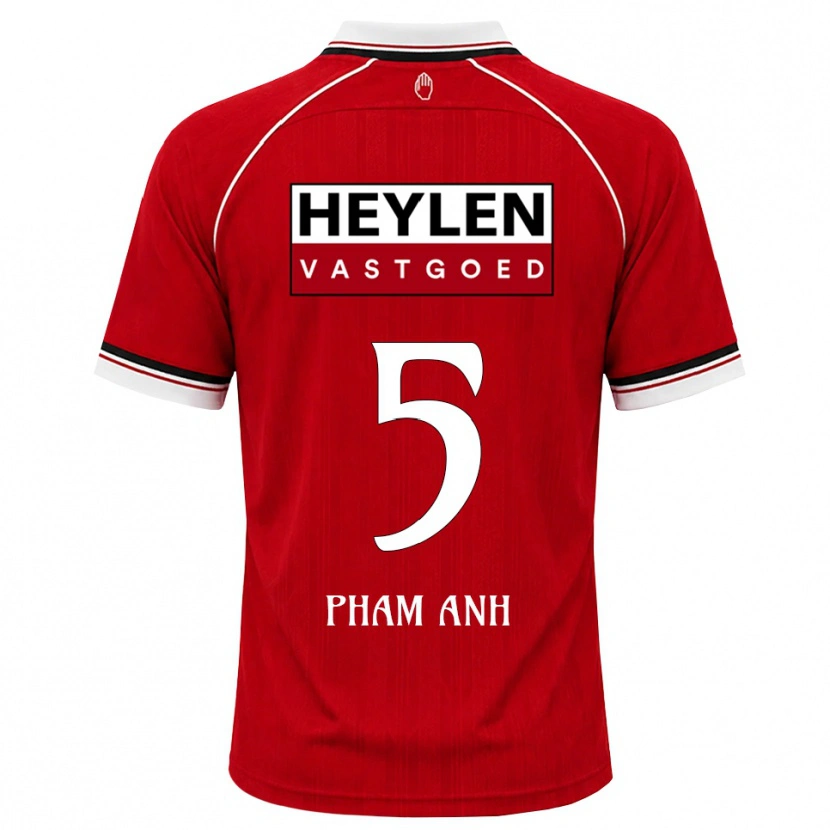 Danxen Børn Khoi Pham Anh #5 Rød Hvid Sort Hjemmebane Spillertrøjer 2026/27 Trøje T-Shirt