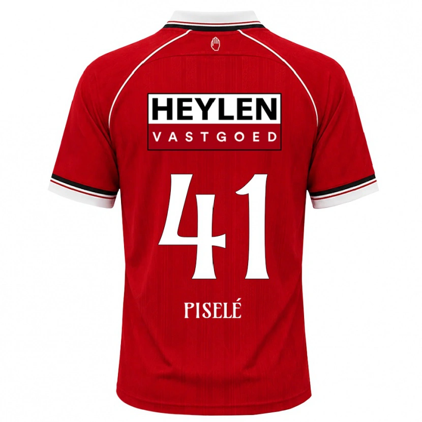 Danxen Børn Lowie Piselé #41 Rød Hvid Sort Hjemmebane Spillertrøjer 2026/27 Trøje T-Shirt