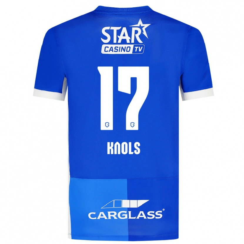 Danxen Børn Myrthe Knols #17 Mellemblå Kongeblå Hvid Hjemmebane Spillertrøjer 2026/27 Trøje T-Shirt