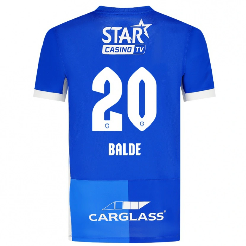 Danxen Børn Thierno Balde #20 Mellemblå Kongeblå Hvid Hjemmebane Spillertrøjer 2026/27 Trøje T-Shirt