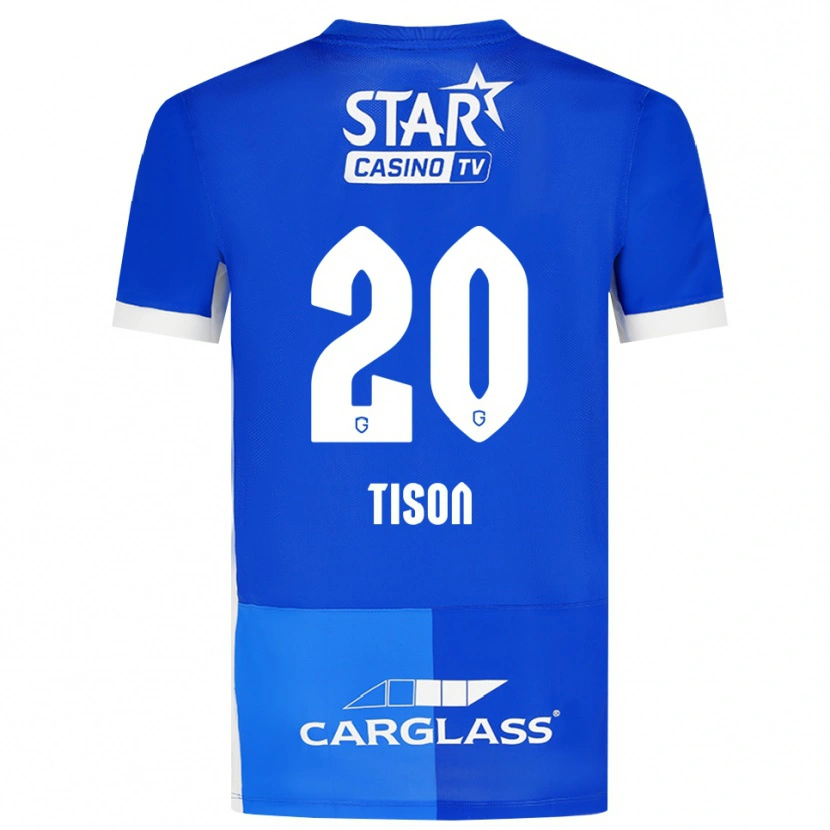 Danxen Børn Charlotte Tison #20 Mellemblå Kongeblå Hvid Hjemmebane Spillertrøjer 2026/27 Trøje T-Shirt