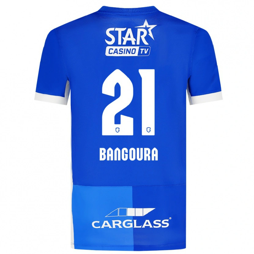 Danxen Børn Ibrahima Sory Bangoura #21 Mellemblå Kongeblå Hvid Hjemmebane Spillertrøjer 2026/27 Trøje T-Shirt
