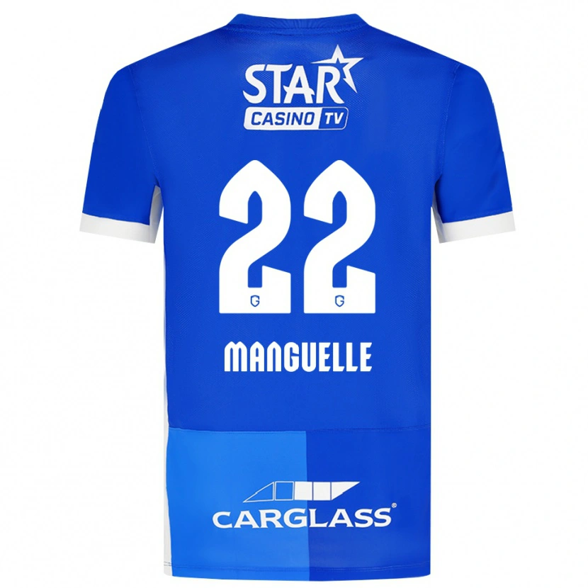 Danxen Børn Brad Manguelle #22 Mellemblå Kongeblå Hvid Hjemmebane Spillertrøjer 2026/27 Trøje T-Shirt