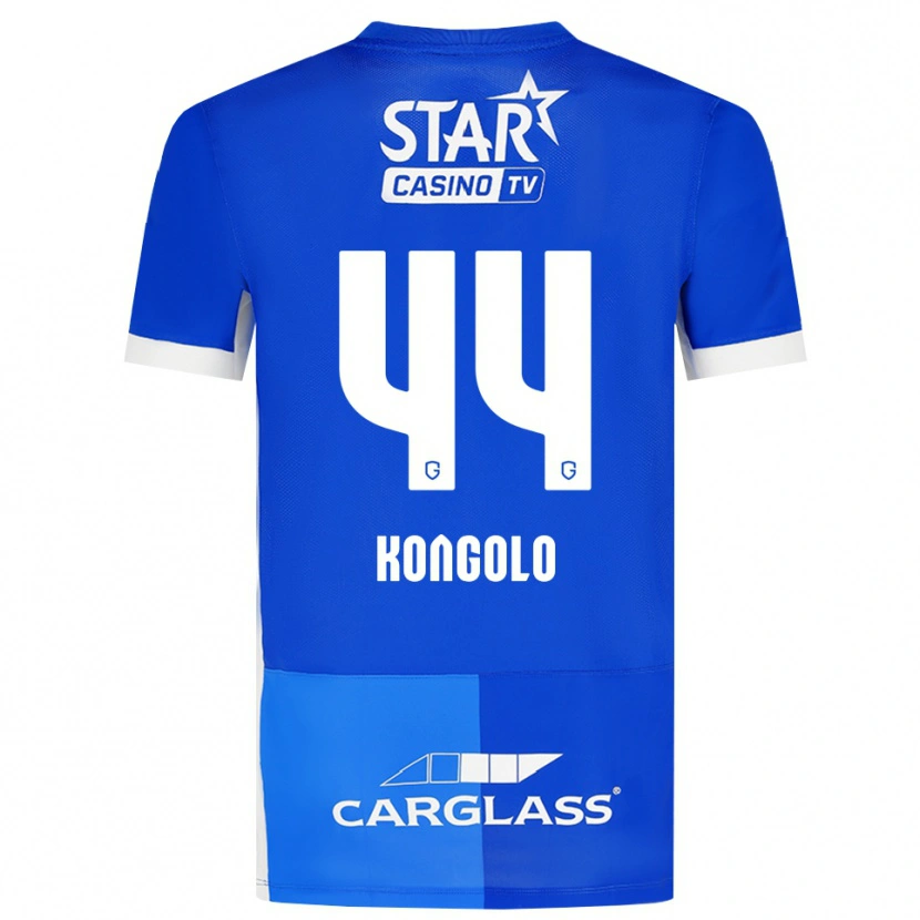 Danxen Børn Josué Kongolo #44 Mellemblå Kongeblå Hvid Hjemmebane Spillertrøjer 2026/27 Trøje T-Shirt