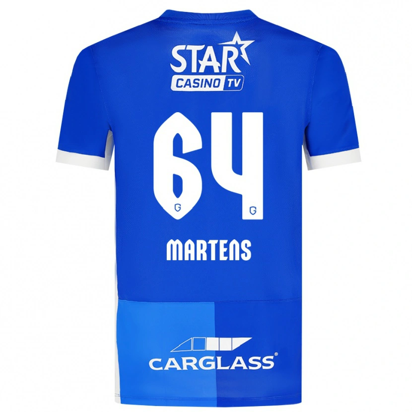 Danxen Børn Nolan Martens #64 Mellemblå Kongeblå Hvid Hjemmebane Spillertrøjer 2026/27 Trøje T-Shirt