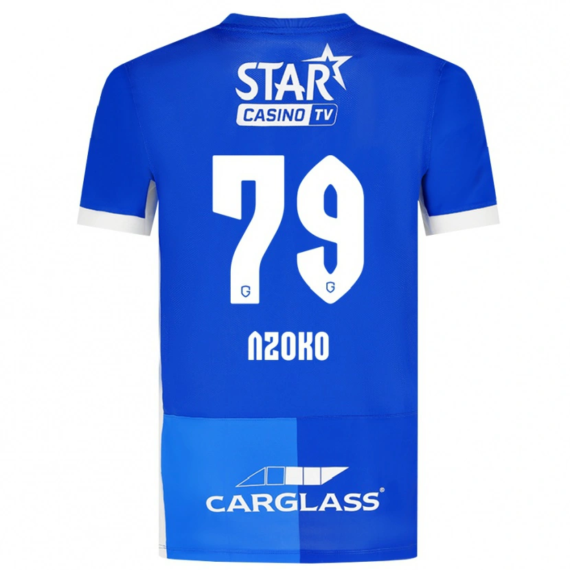 Danxen Børn Djoully Nzoko #79 Mellemblå Kongeblå Hvid Hjemmebane Spillertrøjer 2026/27 Trøje T-Shirt