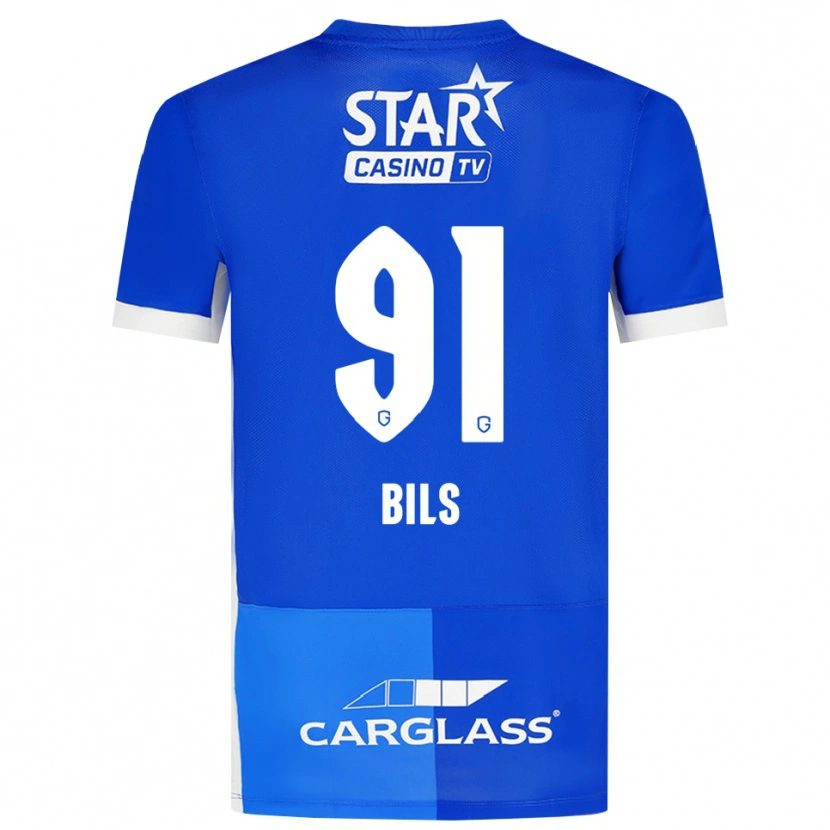 Danxen Børn Elise Bils #91 Mellemblå Kongeblå Hvid Hjemmebane Spillertrøjer 2026/27 Trøje T-Shirt