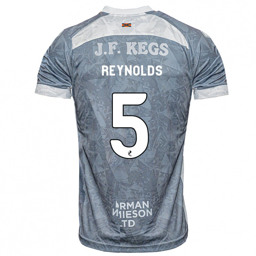Danxen Børn Nairn Reynolds #5 Lys Skifergrå Udebane Spillertrøjer 2026/27 Trøje T-Shirt