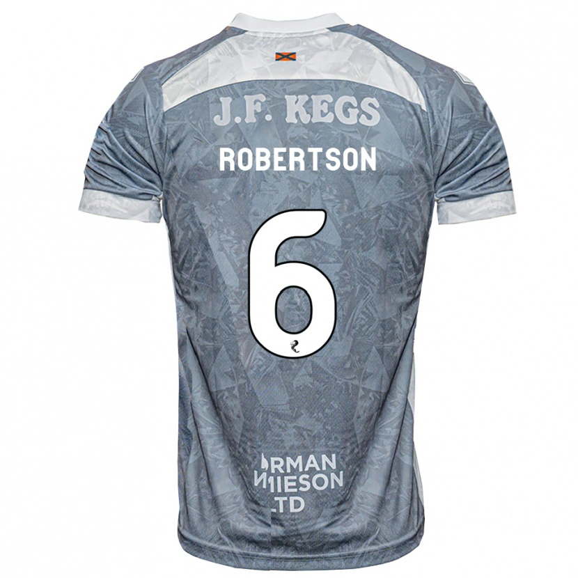 Danxen Børn Ashley Robertson #6 Lys Skifergrå Udebane Spillertrøjer 2026/27 Trøje T-Shirt