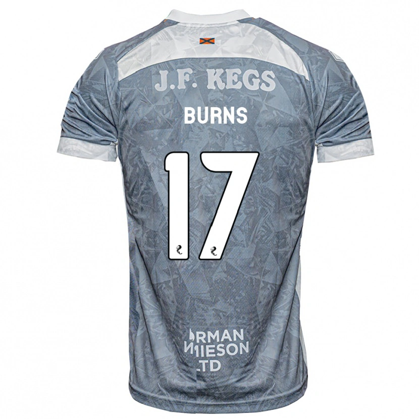 Danxen Børn Megan Burns #17 Lys Skifergrå Udebane Spillertrøjer 2026/27 Trøje T-Shirt
