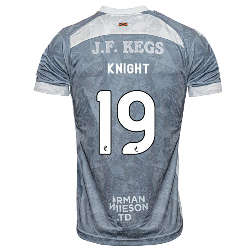 Danxen Børn Maya Knight #19 Lys Skifergrå Udebane Spillertrøjer 2026/27 Trøje T-Shirt