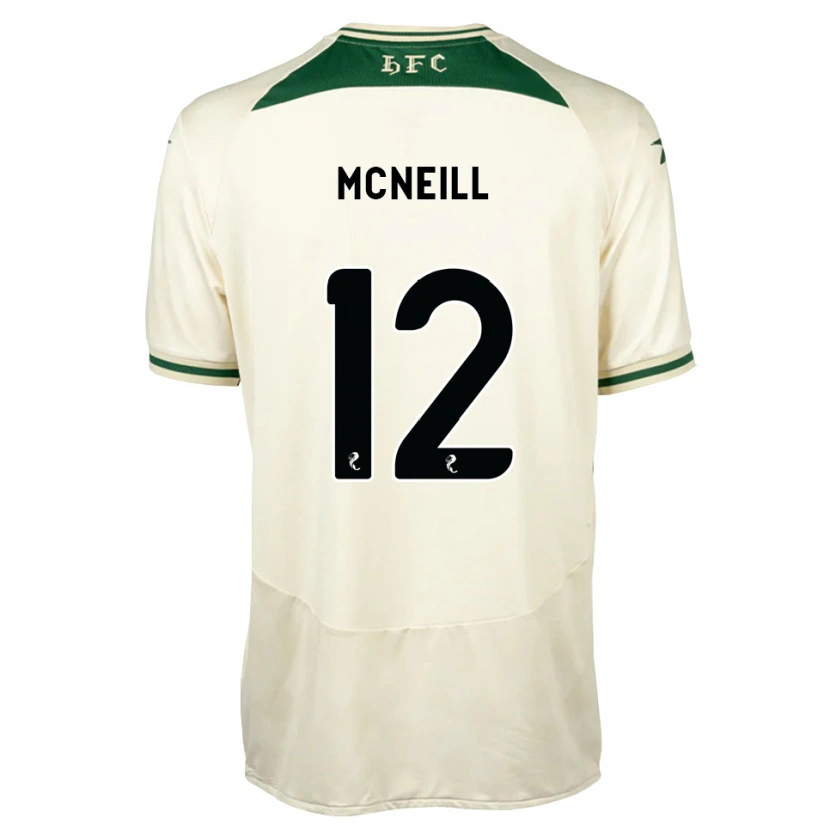 Danxen Børn Lewis Mcneill #12 Hvid Skovgrøn Udebane Spillertrøjer 2026/27 Trøje T-Shirt