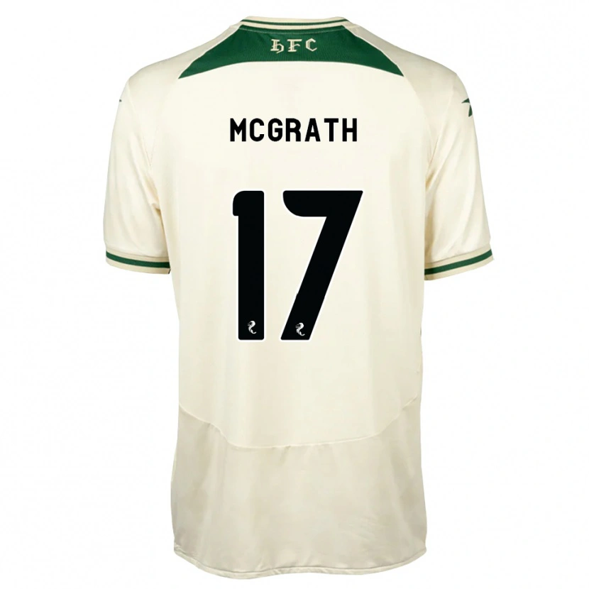 Danxen Børn Jamie Mcgrath #17 Hvid Skovgrøn Udebane Spillertrøjer 2026/27 Trøje T-Shirt