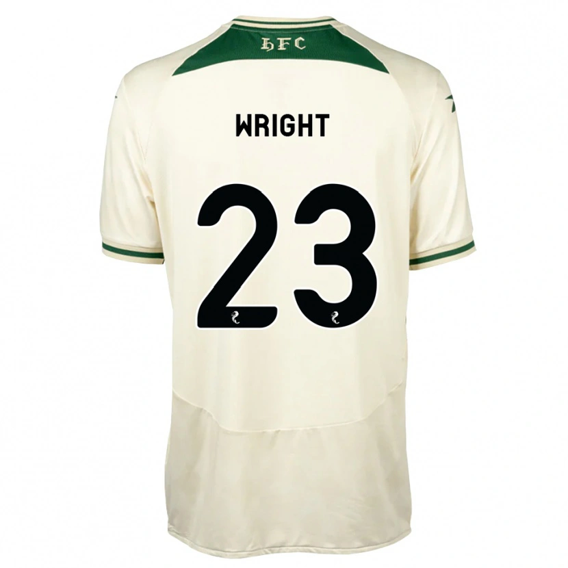 Danxen Børn Callum Wright #23 Hvid Skovgrøn Udebane Spillertrøjer 2026/27 Trøje T-Shirt