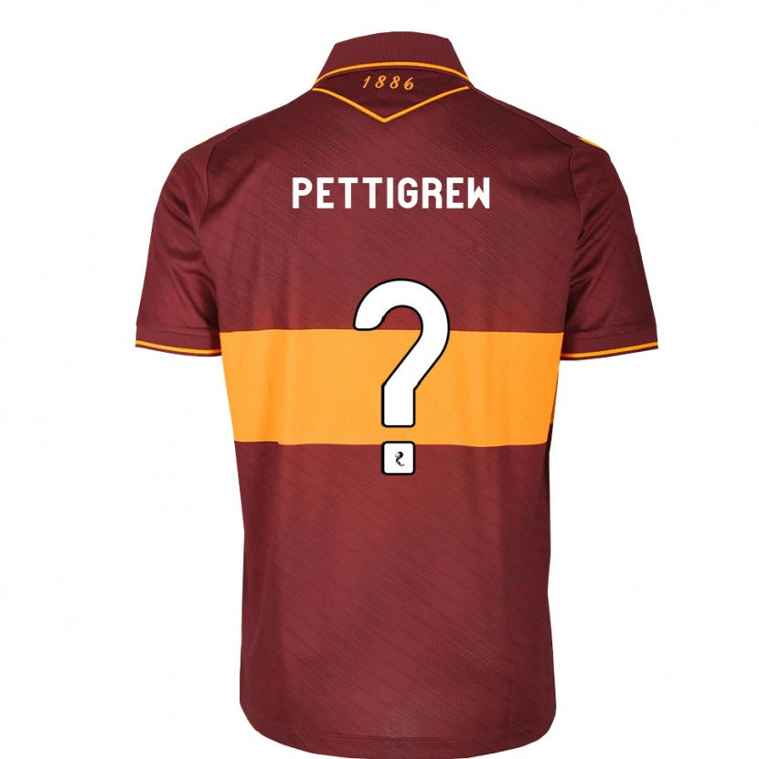 Danxen Børn Matthew Pettigrew #0 Orange Maron Udebane Spillertrøjer 2026/27 Trøje T-Shirt