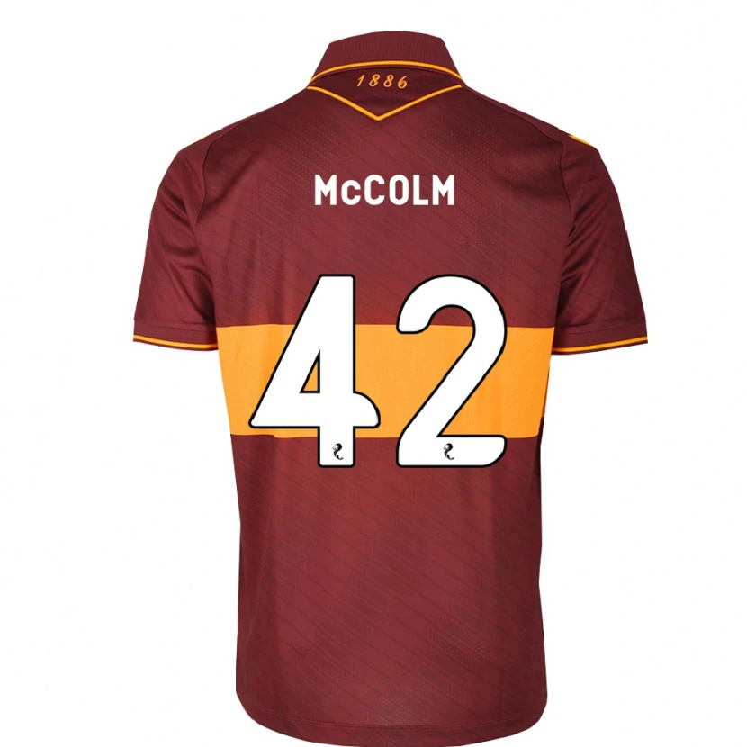 Danxen Børn Rocco Mccolm #42 Orange Maron Udebane Spillertrøjer 2026/27 Trøje T-Shirt