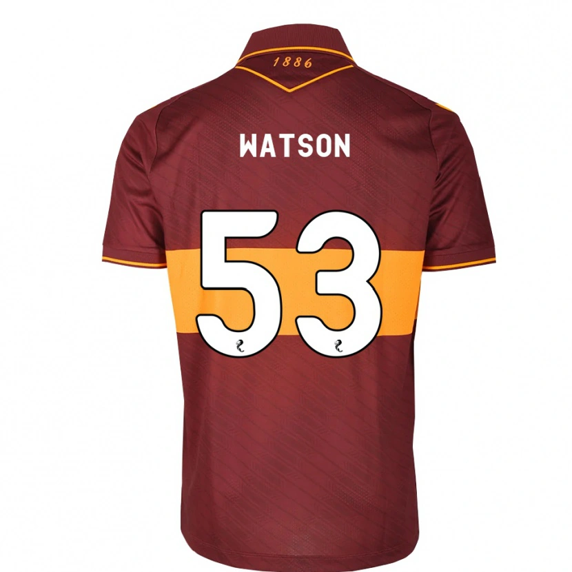 Danxen Børn Blane Watson #53 Orange Maron Udebane Spillertrøjer 2026/27 Trøje T-Shirt